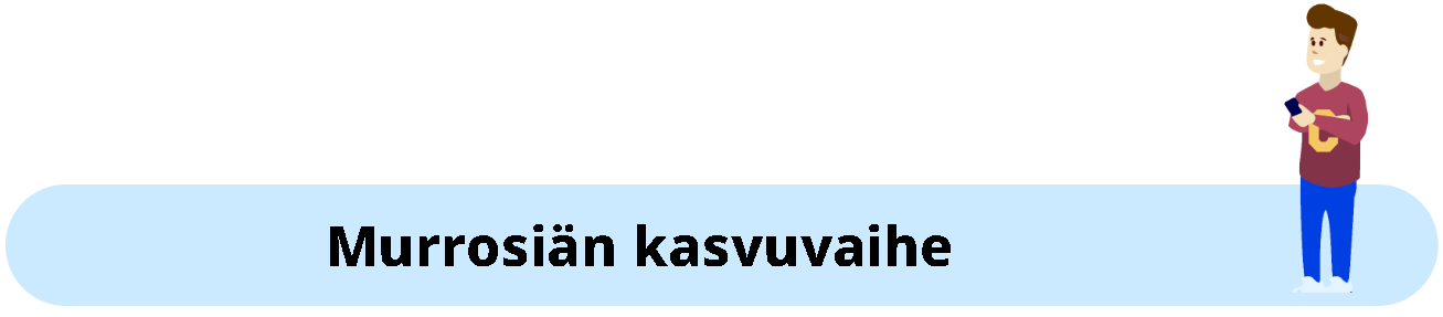 Murrosiän kasvuvaihe